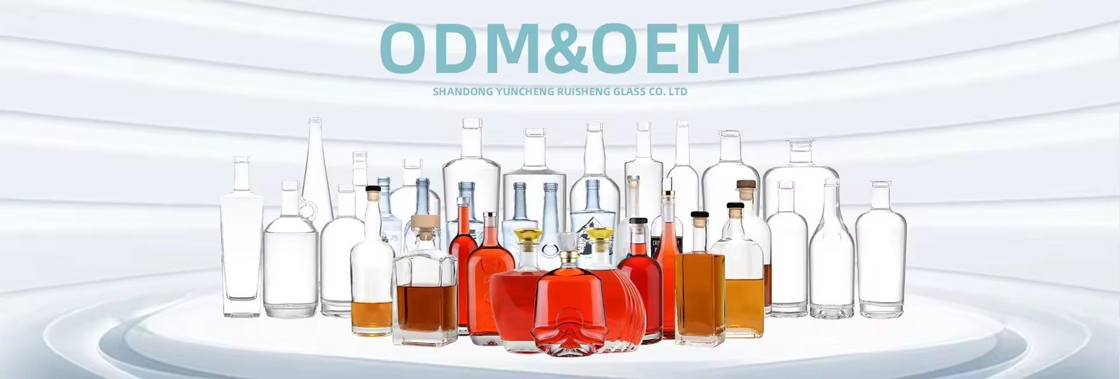 Bouteilles en verre de vodka