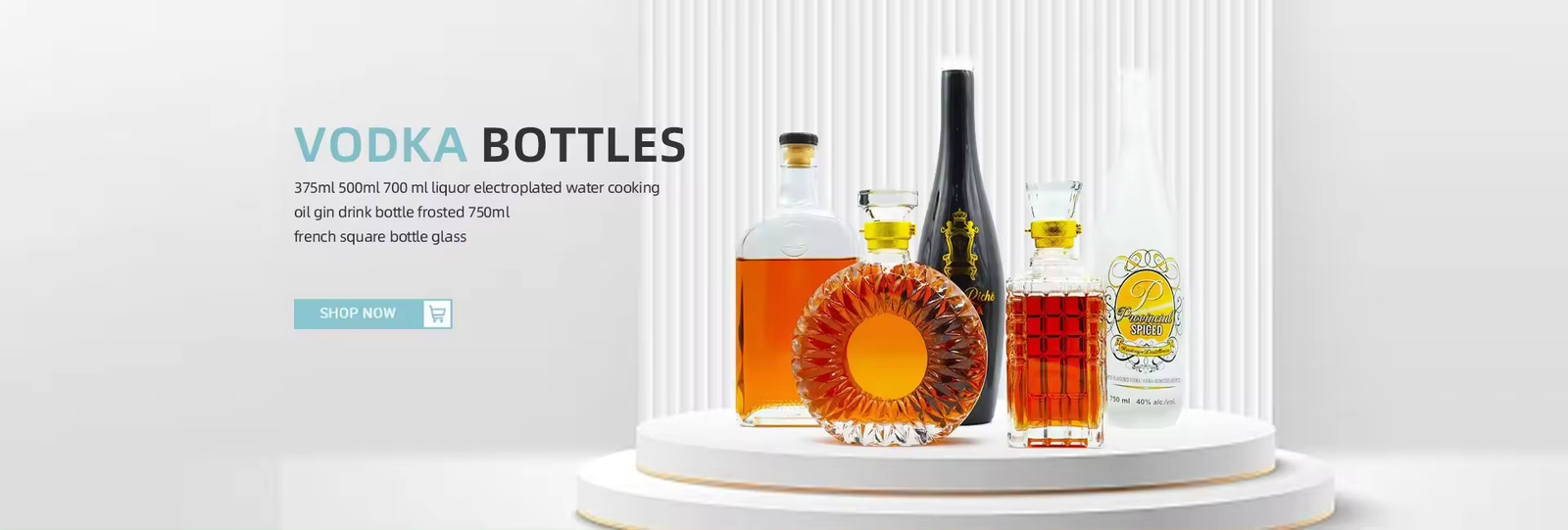 Bouteilles en verre de whisky