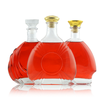 375 ml 500 ml 700 ml bouteilles en verre extra flint pour alcools alcoolisés Brandy Rum Tequila marques