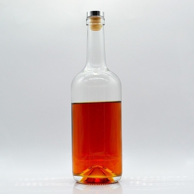 Bouteilles de whisky alcoolisé sur mesure et bouteilles de vodka en liège avec cylindre de silex supplémentaire