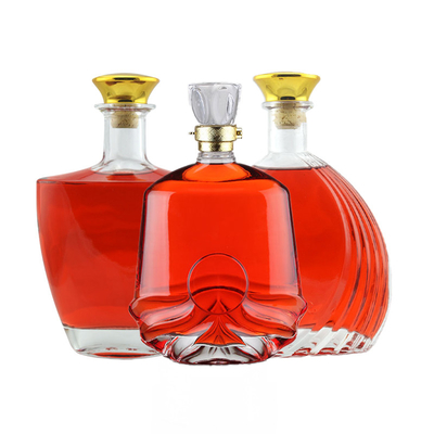 Bouteilles en verre de 375 ml, 500 ml, 750 ml et 1000 ml de capacité pour la vodka avec capot à vis GPI