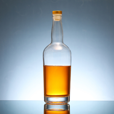Décal Processus profond Super Flint Glass 750 ml Bouteille de verre de cognac et de gin faite de design