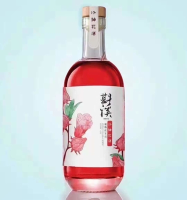 Bouteille en verre à écran personnalisée pour le brandy de luxe, le rhum, le whisky et la vodka 500 750 ml
