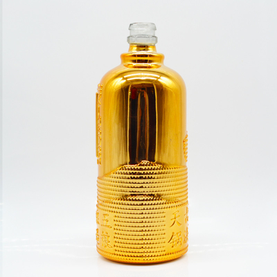 Bouteilles en verre transparent de 1000 ml hautement personnalisées OEM / ODM pour l'emballage de liqueurs de brandy et de whisky