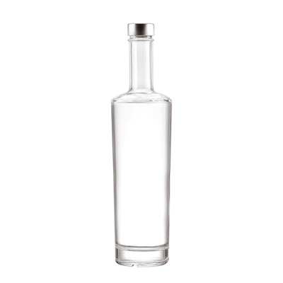 Matériau en verre Super Flint Bouteilles d'alcool carrées sombres pour OEM / ODM 200 ml 500 ml 750 ml 1L