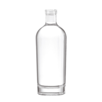 Matériau en verre Super Flint Bouteilles d'alcool carrées sombres pour OEM / ODM 200 ml 500 ml 750 ml 1L