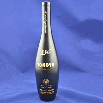 Bouteilles de verre vides pour alcool et vin 500 ml 750 ml 1000 ml Forme ronde