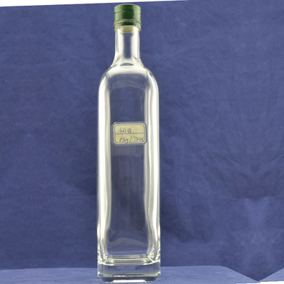 Bouteilles de verre vides pour alcool et vin 500 ml 750 ml 1000 ml Forme ronde