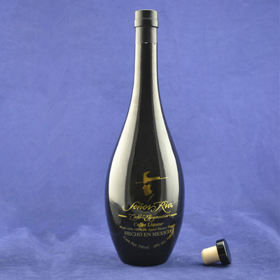 Bouteilles de verre vides pour alcool et vin 500 ml 750 ml 1000 ml Forme ronde