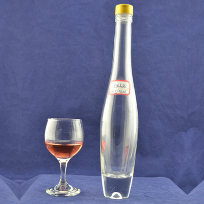 Bouteilles de verre vides pour alcool et vin 500 ml 750 ml 1000 ml Forme ronde