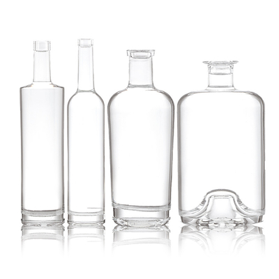 Matériau de base Matériau de verre Super Flint 750 ml Bouteille en verre vide de vodka et spiritueux