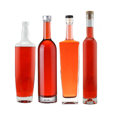 Matériau de base Matériau de verre Super Flint 750 ml Bouteille en verre vide de vodka et spiritueux