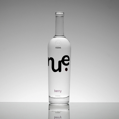 375 ml 700 ml 750 ml Vodka Whisky Liquor Bouteille en verre avec conception personnalisée et surface de gel