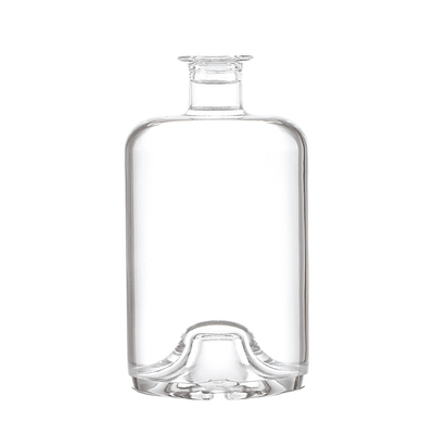 Liquore vide clair 750 ml Bouteilles de vin en verre 700 ml Fabriquées avec du matériau en verre Super Flint