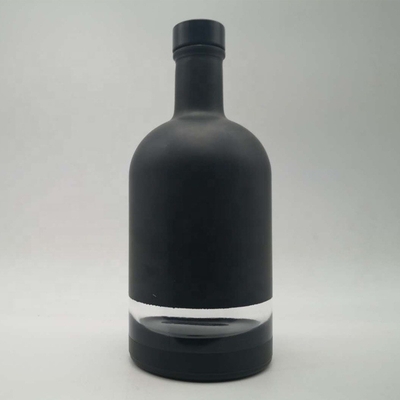 Super Flint Glass 500ml 700ml 750ml Rum Vodka Whisky Liquor Gin Bouteille avec bouchon en verre