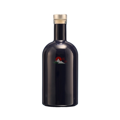 Bouteilles de vin en verre de taille personnalisée pour le stockage du whisky et du vin dans du verre Super Flint