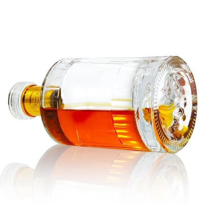Bouteille en verre de whisky Super Flint 500 ml 700 ml 75 cl avec matériau blanc cristallin au CIF