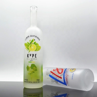 700 ml 200 ml 500 ml 1 litre Bouteilles de bouteille en verre Vodka pour le stockage du champagne clair