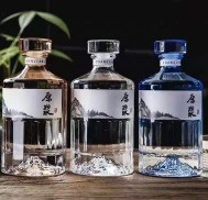 Bouteilles vides en verre de 750 ml pour les boissons alcoolisées de luxe en matériau de super-frit
