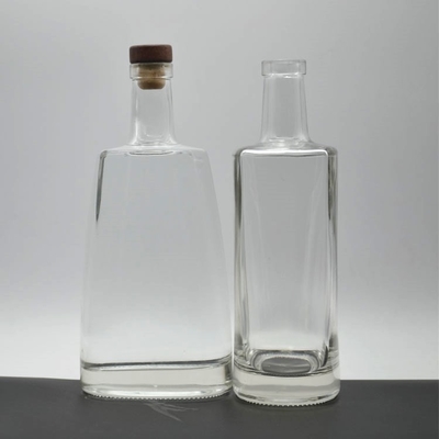 Bouteilles vides en verre de 750 ml pour les boissons alcoolisées de luxe en matériau de super-frit