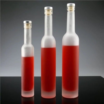 Type d'étanchéité au liège Verre transparent Vin liquide Whisky Vodka Tequila Bouteille 200 ml 375 ml 500 ml 750 ml 1000 ml