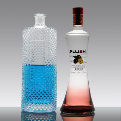 échantillon industriel libre 300 ml 750 ml 1L bouteilles de verre vide de vin liquide avec bouchon