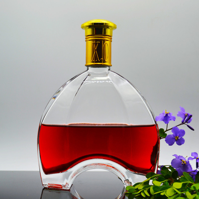 Bouteilles en verre 750 ml vides glacées Super Flint Spirits Bouteilles d'alcool à bouchon de liège