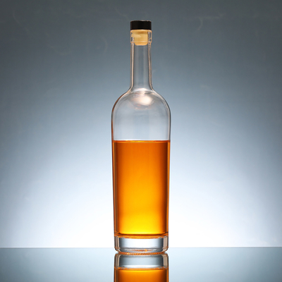 Bouteille en verre Super Flint pour boissons alcoolisées Tailles personnalisées T/T Paypal Western Union