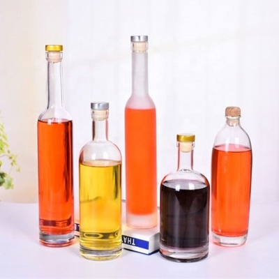 Bouteilles en verre à bouchon pour le gin whisky tequila brandy vodka 375 ml 500 ml 750 ml 1000 ml