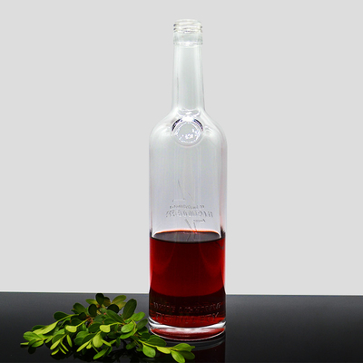 Un pistolet de whisky glacé bleu clair unique en forme de 700 ml 500 ml bouteille de gin vide pour l'alcool