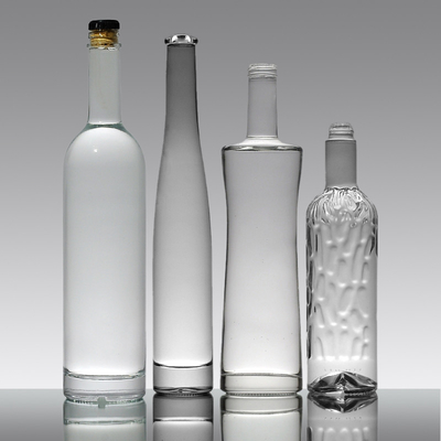 Acceptable Bouteilles de vin en verre de cristal vide 500 ml 750 ml personnalisées pour l' eau minérale