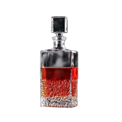 Vente de 750 ml de bouteille de vodka en verre en forme de diamant