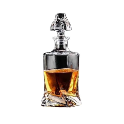 Vente de 750 ml de bouteille de vodka en verre en forme de diamant