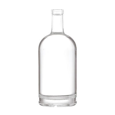 Bouteille en verre personnalisée de 500 ml de 700 ml de 750 ml pour les liqueurs Whisky Rum Gin