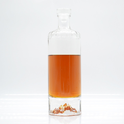 Super Flint Glass 700 ml Gin Matte Noir Whisky Spiritueux Alcool Bouteilles de Liquor pour Vous