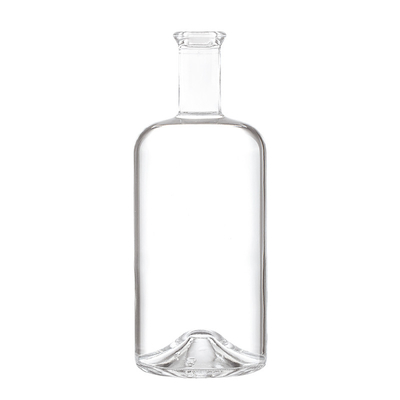 Forme personnalisée Bouteille de whisky Gin en verre glacé 100 ml 200 ml 250 ml
