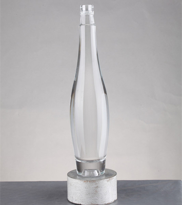 Boissons industrielles 250 ml 500 ml 750 ml Bouteille de whisky plat en verre avec bouchon à vis