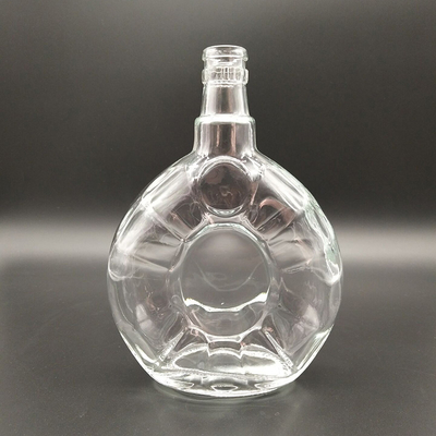 Matériau de super-friture Bouteille en verre XO hautement transparente avec bouchon en bois et joint en liège