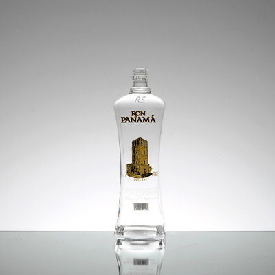 Blanc cristallin 500ml 700ml 750ml Super Flint verre vide Ron clair Bouteille de liqueur
