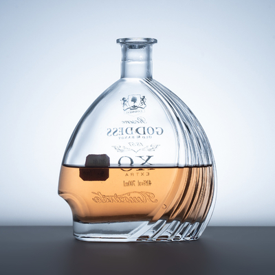 1 litre de whisky verre vodka bouteille vide spiritueux bouteille 375ml 500ml 750ml avec couvercle de liège