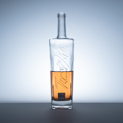 1 litre de whisky verre vodka bouteille vide spiritueux bouteille 375ml 500ml 750ml avec couvercle de liège