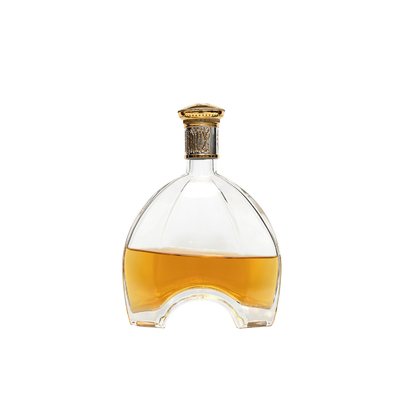Super Flint personnalisé couleur électroplaté verre bleu tequila vodka bouteille de liqueur 1L