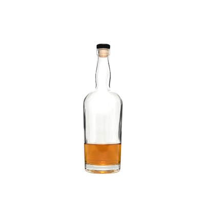 Super Flint personnalisé couleur électroplaté verre bleu tequila vodka bouteille de liqueur 1L