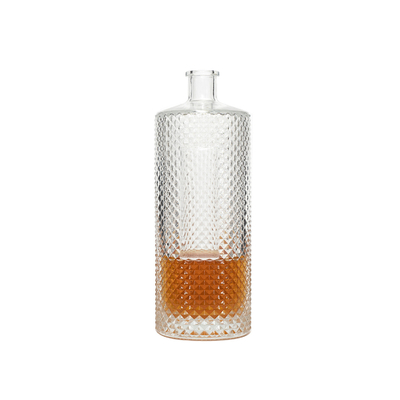Super Flint personnalisé couleur électroplaté verre bleu tequila vodka bouteille de liqueur 1L