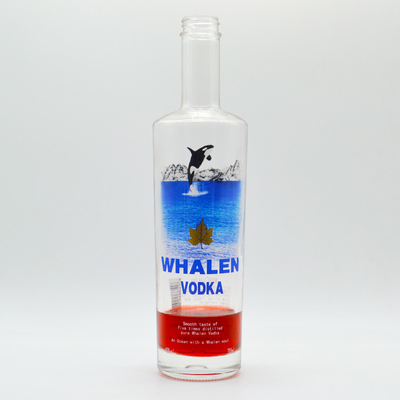 Bouteille en verre personnalisée de 700 ml pour le gin, le rhum, le whisky, la vodka et plus
