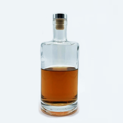 Collier en matériau super-Flint Custom Bouteille de verre vide de 500 ml pour le whisky Design indestructible