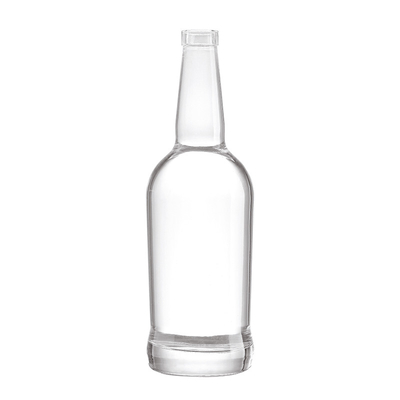 500 ml 700 ml 750 ml Bouteille de vodka carrée en matériau en verre de super silex pour eau minérale