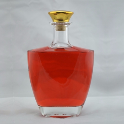 750 ml de cognac carré XO Flint Liquor 250 ml flacon de rhum glacé 375 ml de champagne bouteille en verre cylindrique liège
