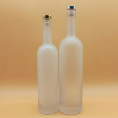 750 ml de cognac carré XO Flint Liquor 250 ml flacon de rhum glacé 375 ml de champagne bouteille en verre cylindrique liège