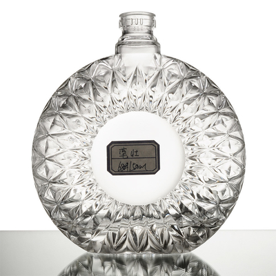 Bouteille en verre de 750 ml avec décal/écran/peinture/gel